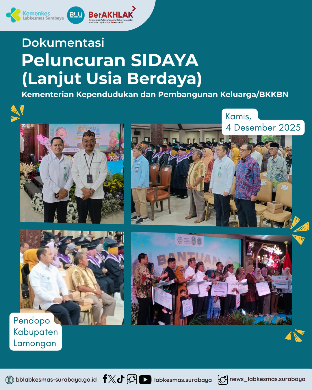 Peluncuran Program SIDAYA (Lanjut Usia Berdaya) di Provinsi Jawa Timur